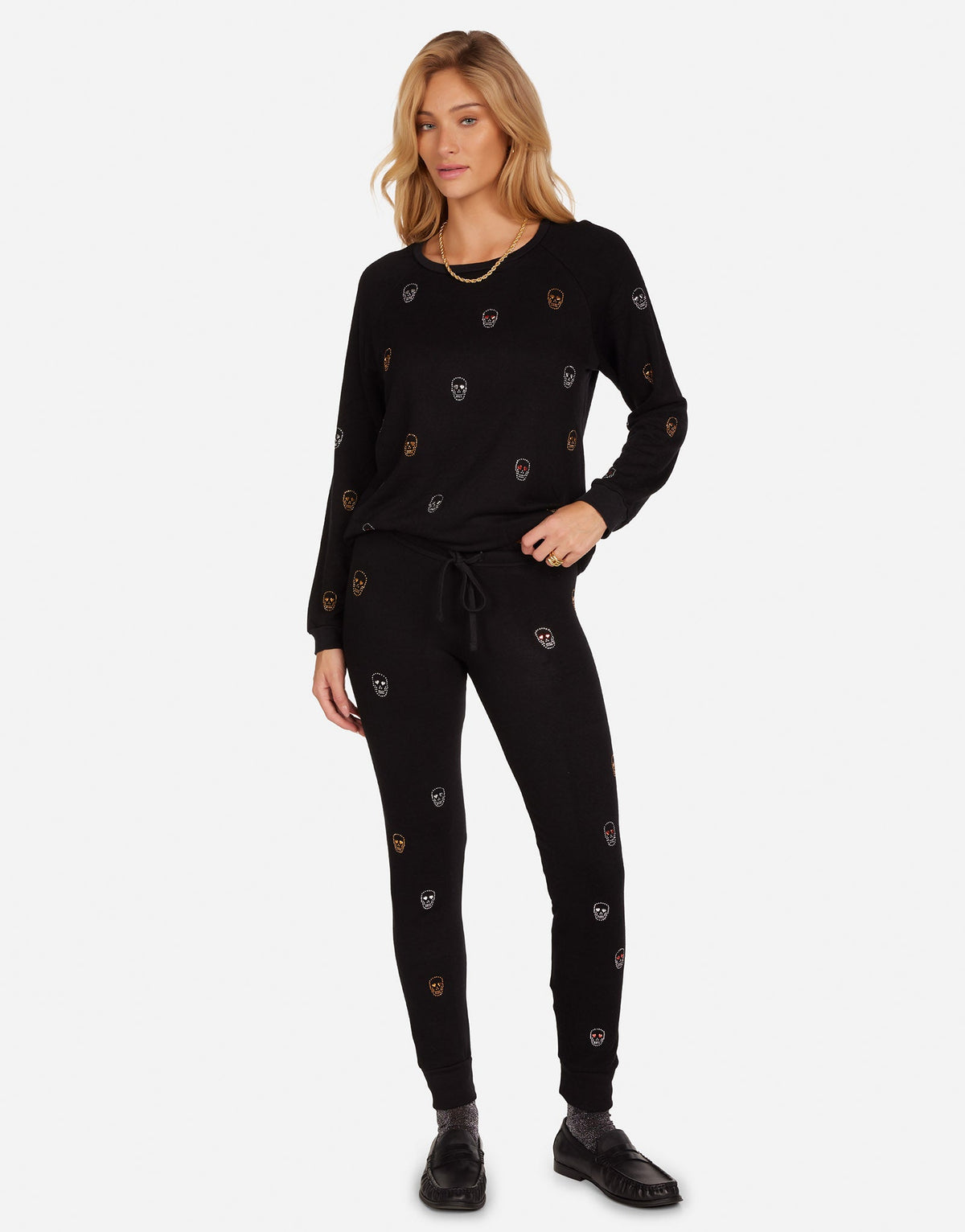 Jess Stud Heart Eye Skulls