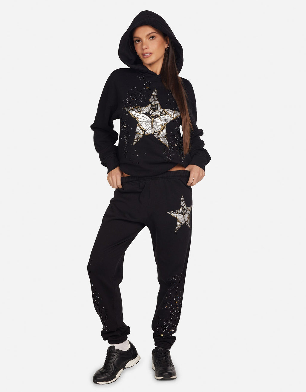 Tanzy Crystal Metallic Butterfly Star