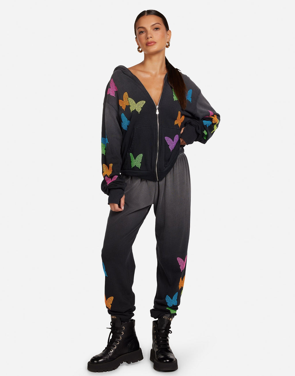 Hezly Neon Stud Butterflies