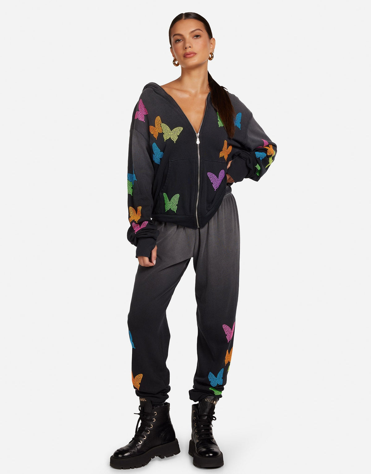 Hezly Neon Stud Butterflies