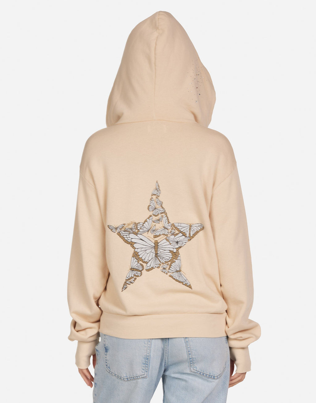 Hezly Crystal Metallic Butterfly Star