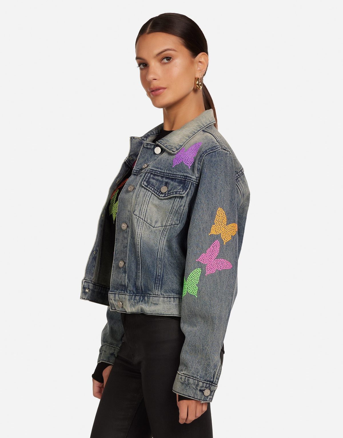 Elena Neon Stud Butterflies