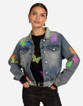 Elena Neon Stud Butterflies