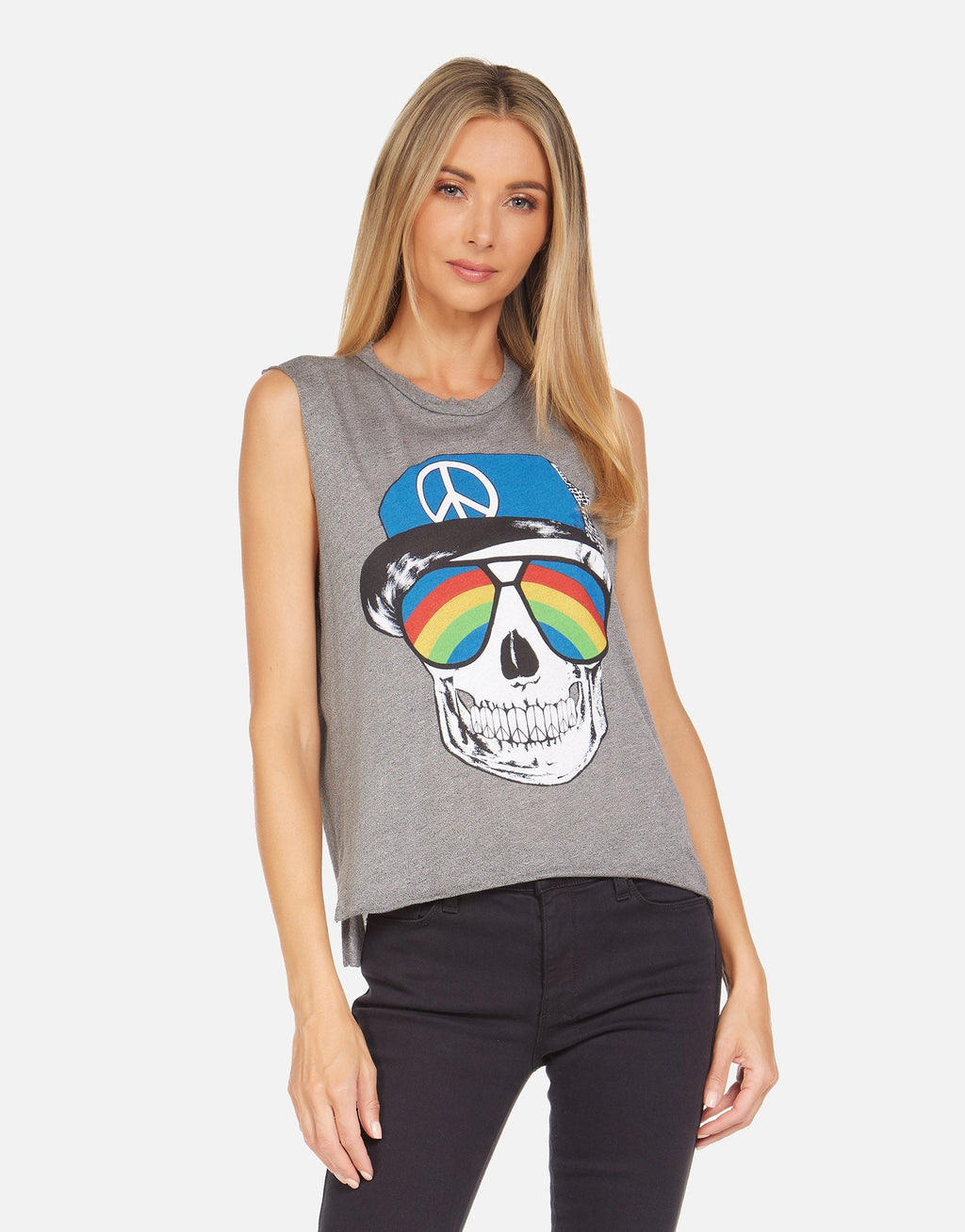 Kinzington Rainbow Peace Skull