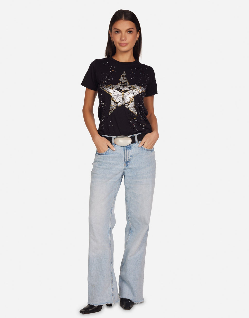 Croft Crystal Metallic Butterfly Star