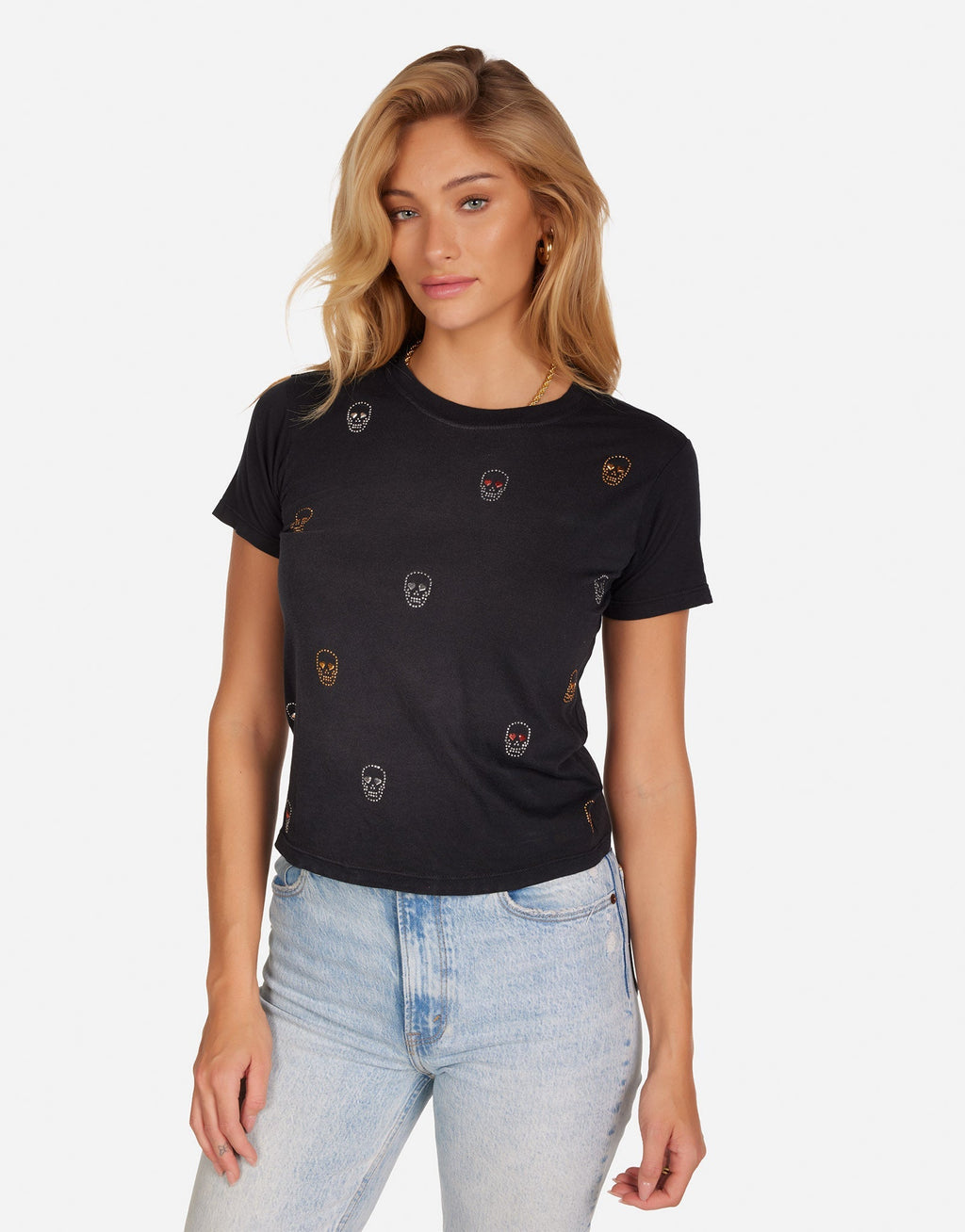 Ursula Stud Heart Eye Skulls
