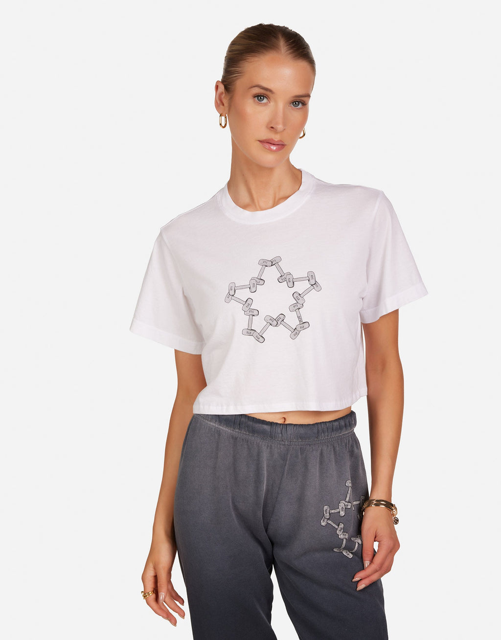 Arietta Metallic Dumbbell Star
