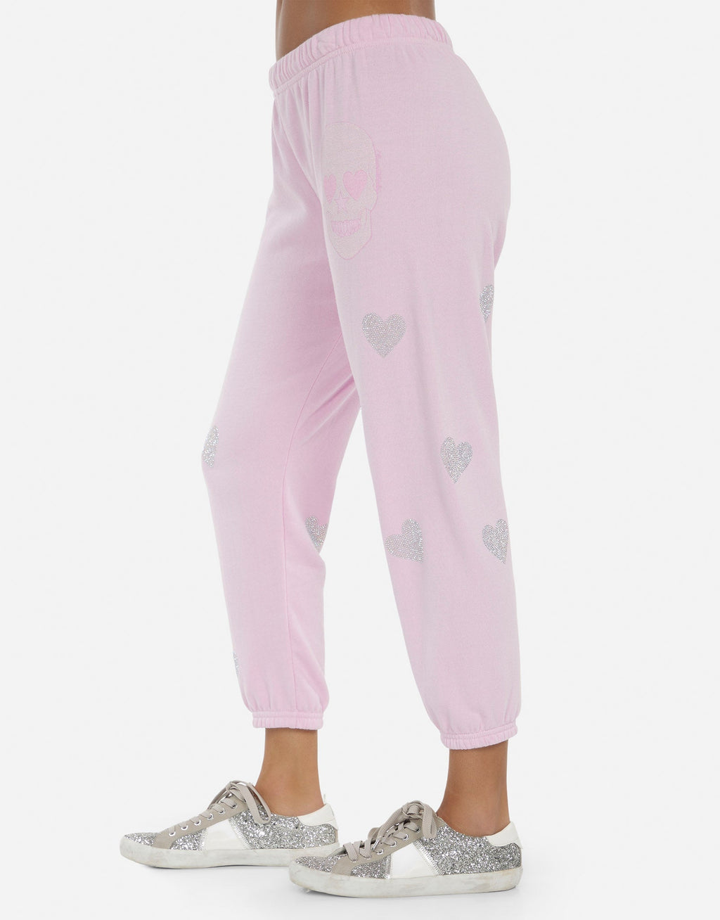 Alana Crystal Pink Peace Love Skull