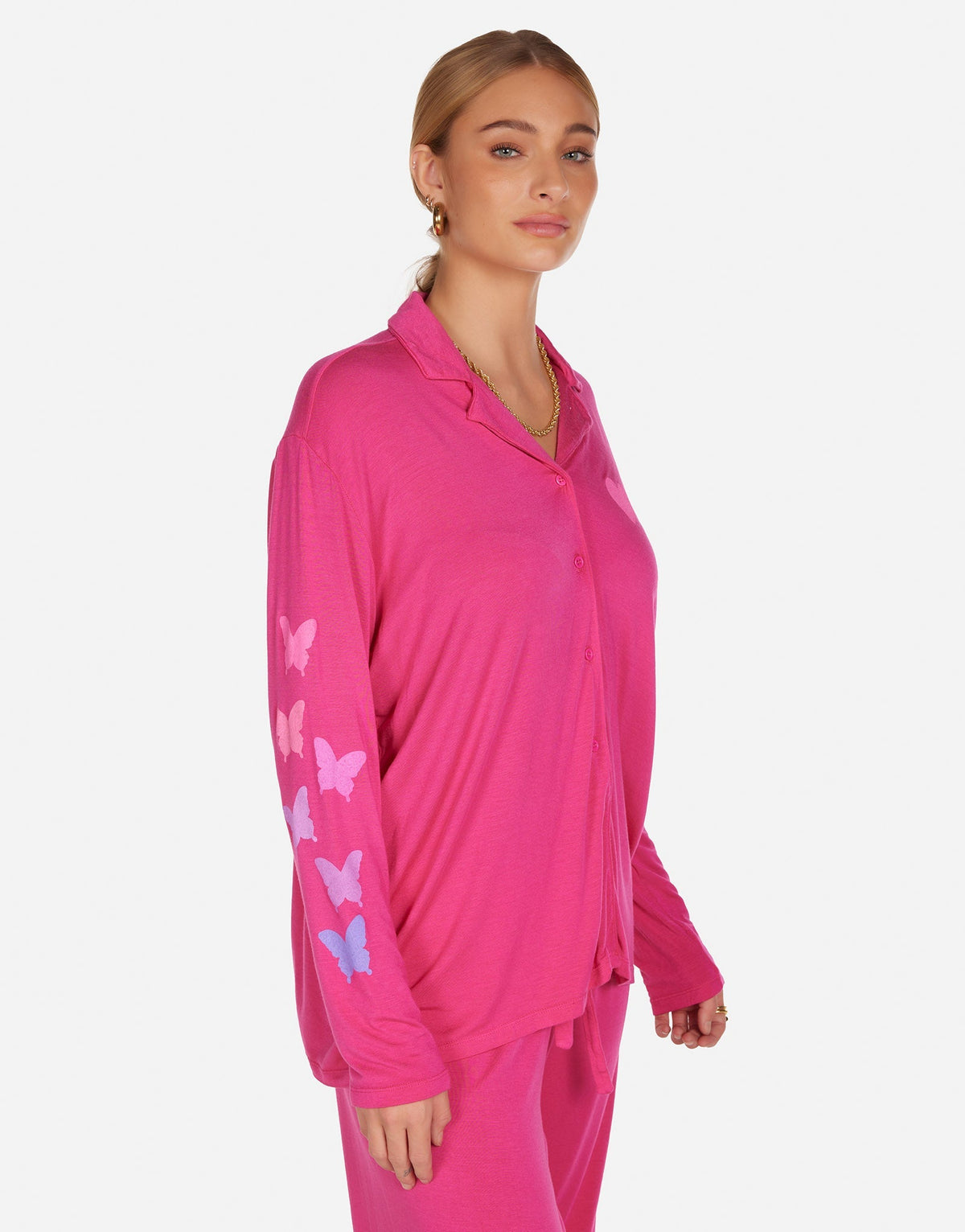 Alison Ombré Butterfly Heart Pajama Set