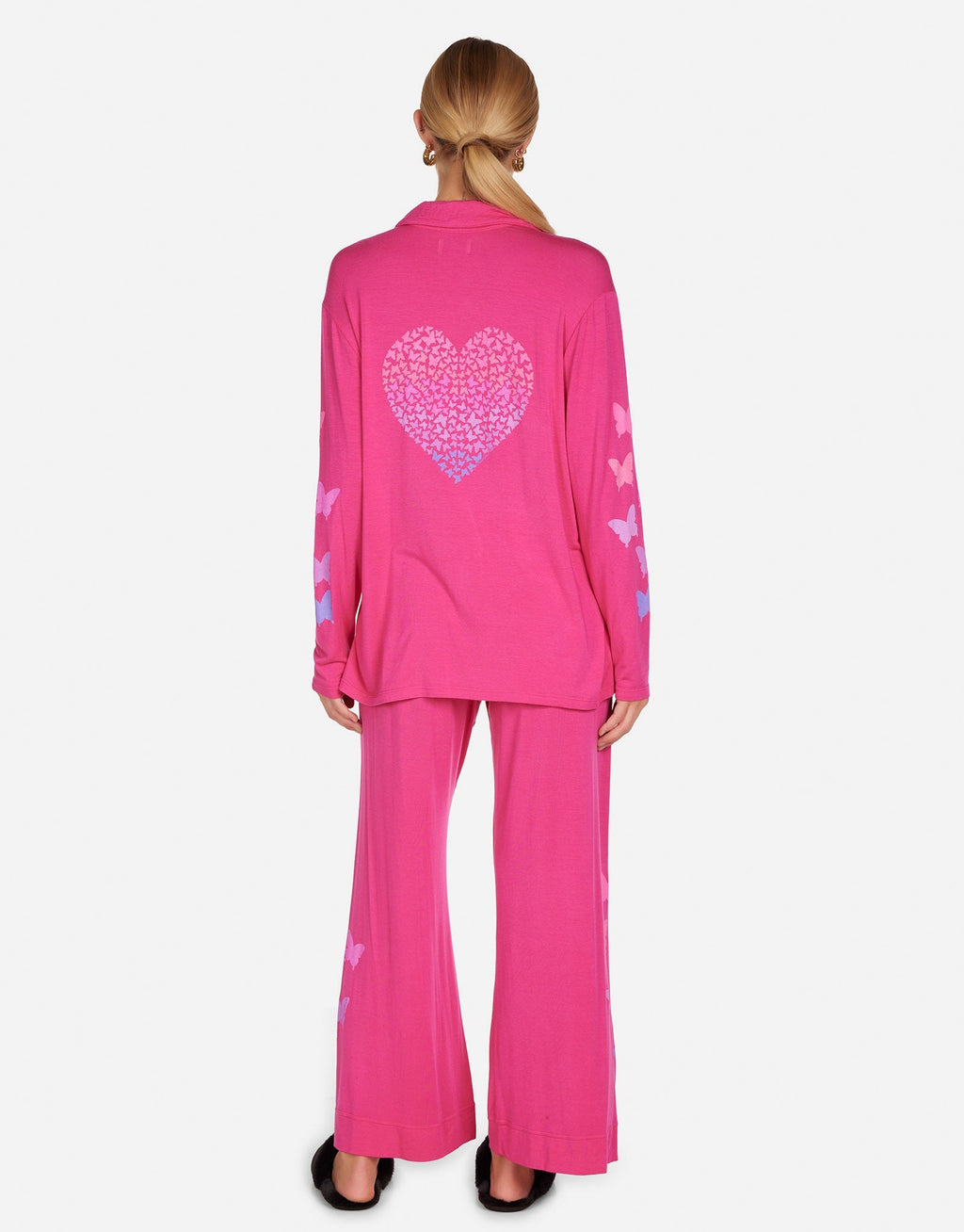 Alison Ombré Butterfly Heart Pajama Set