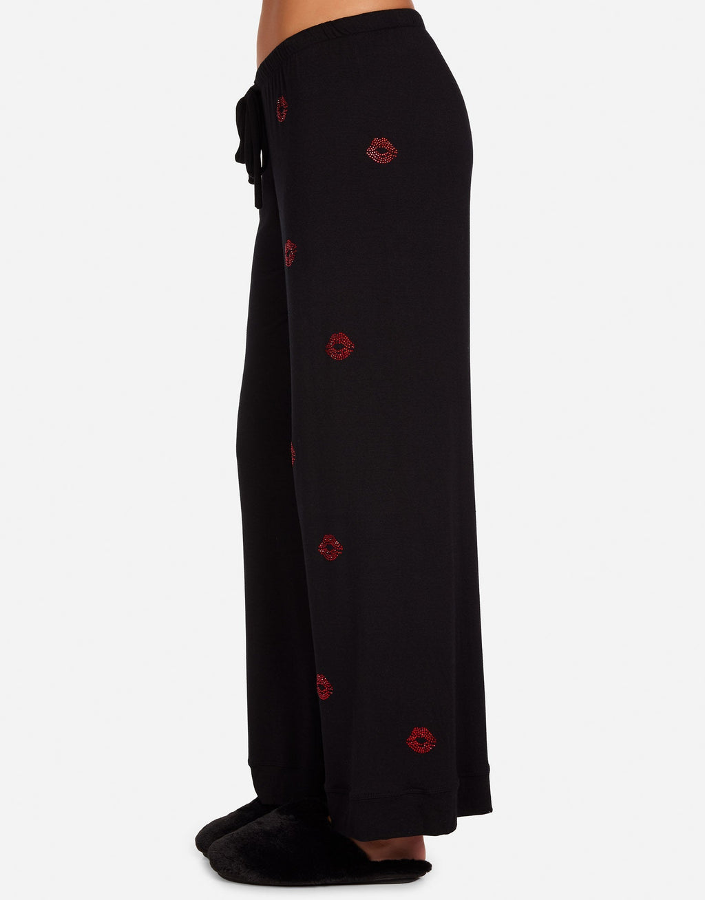 Alison Red Crystal Lips Pajama Set