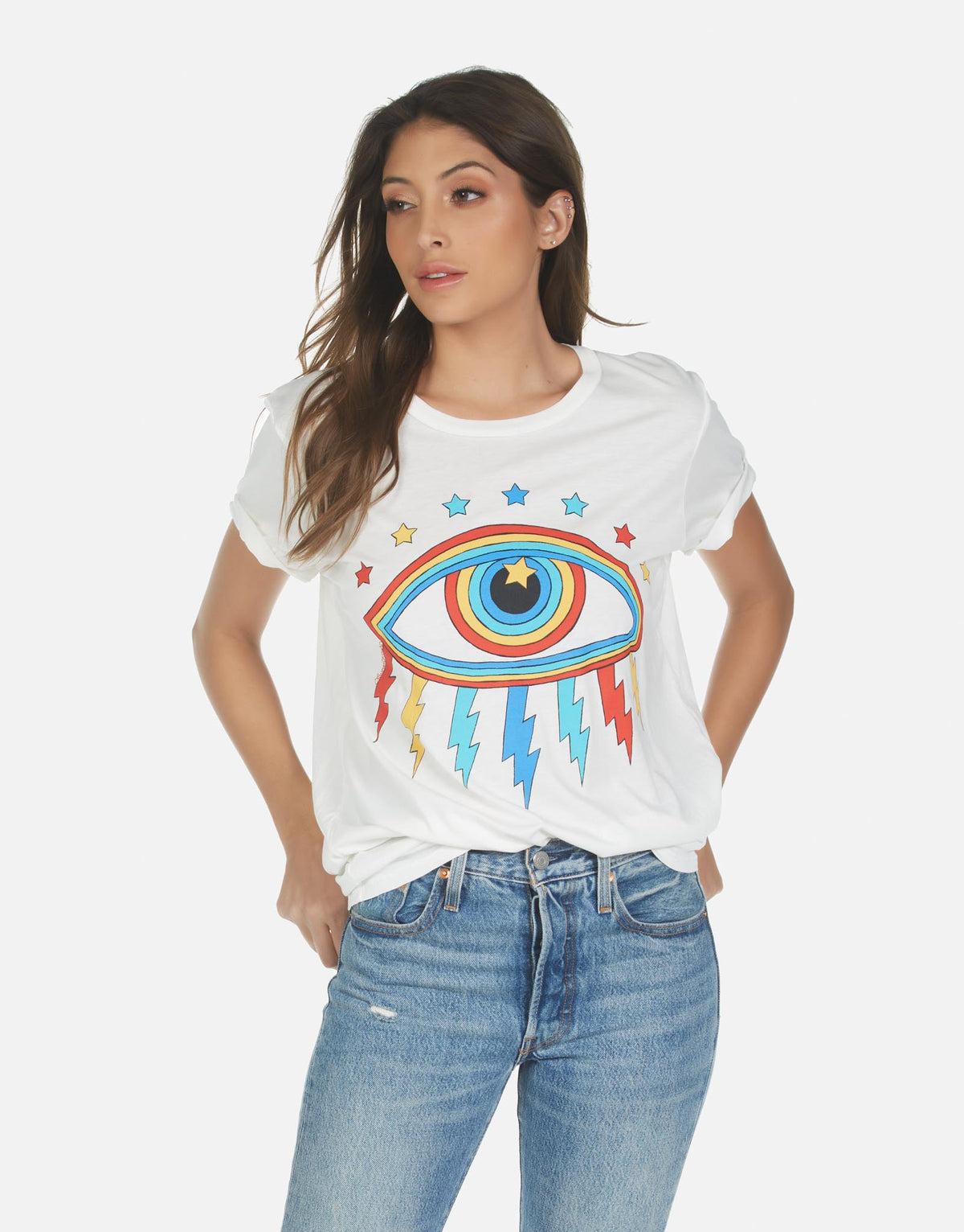 Wolf Rainbow Lightning Eye