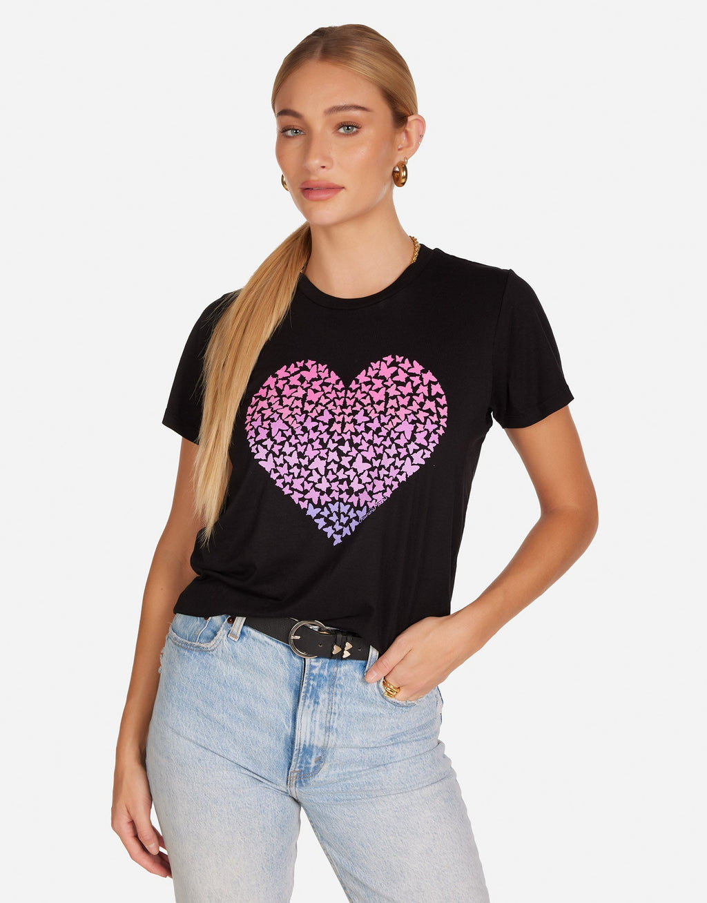 Wolf Ombré Butterfly Heart