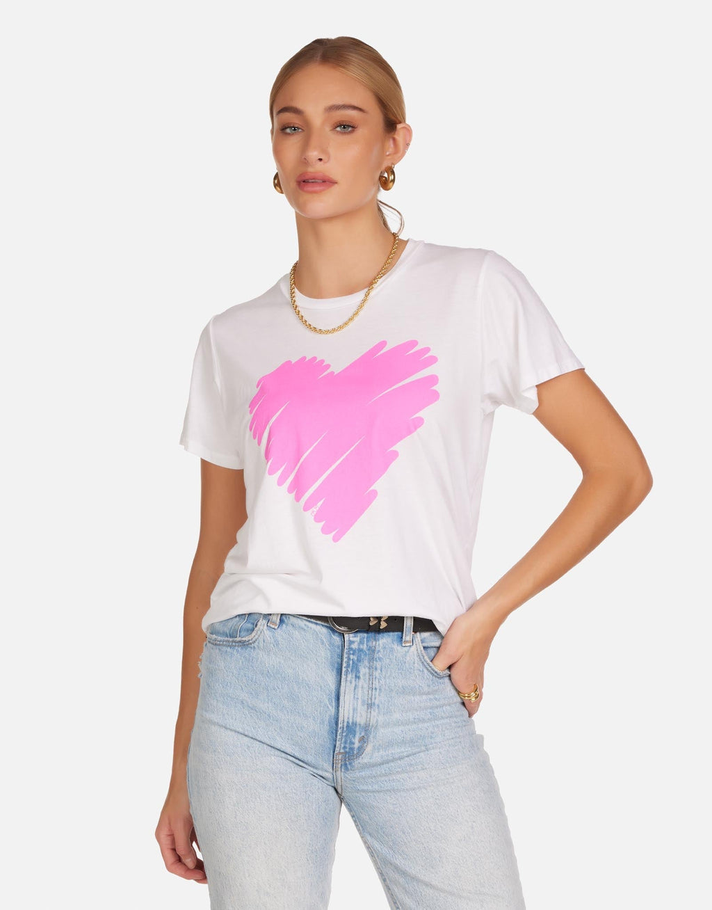 Wolf X Pink Scribble Heart