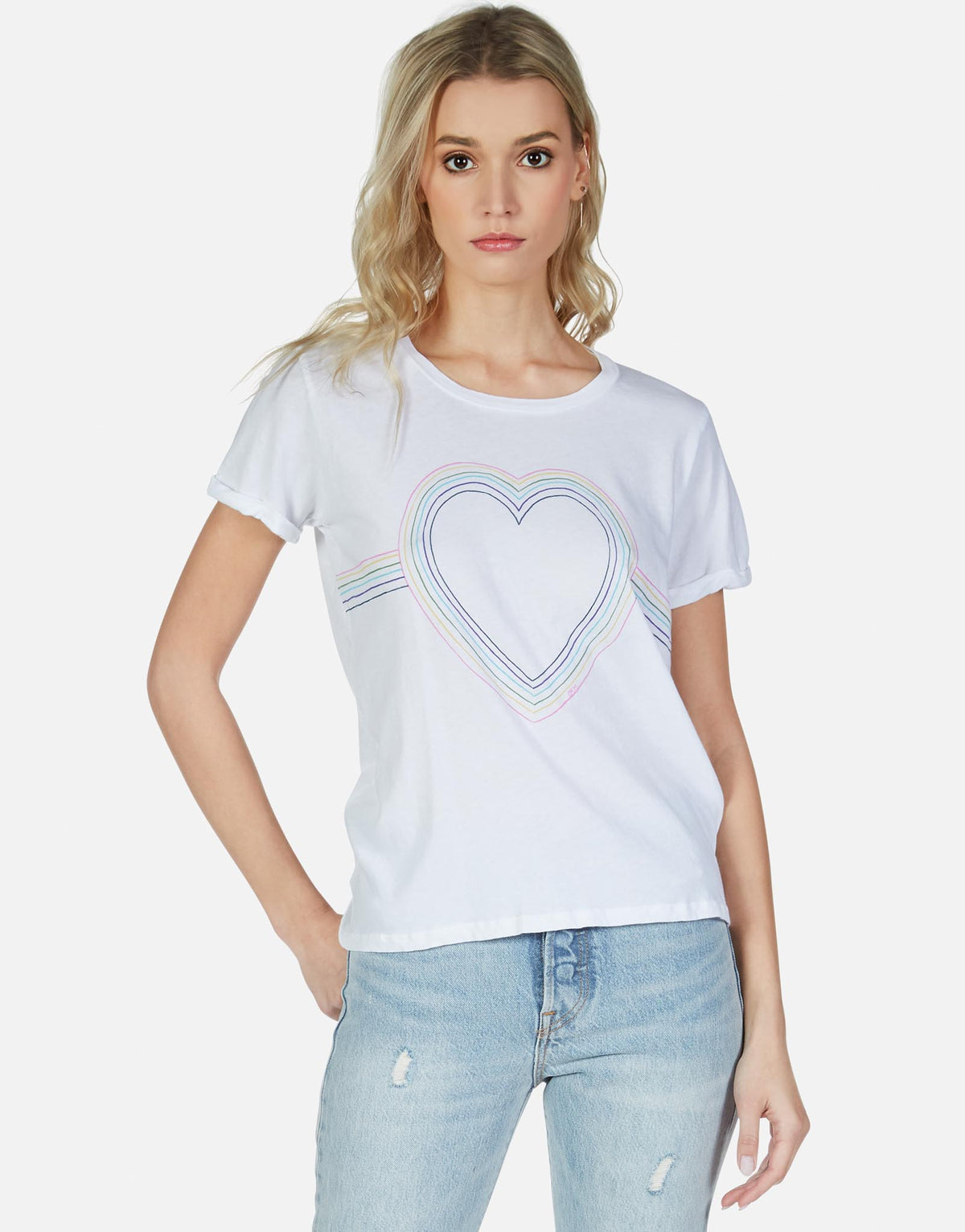 Edda Rainbow Heart Outline