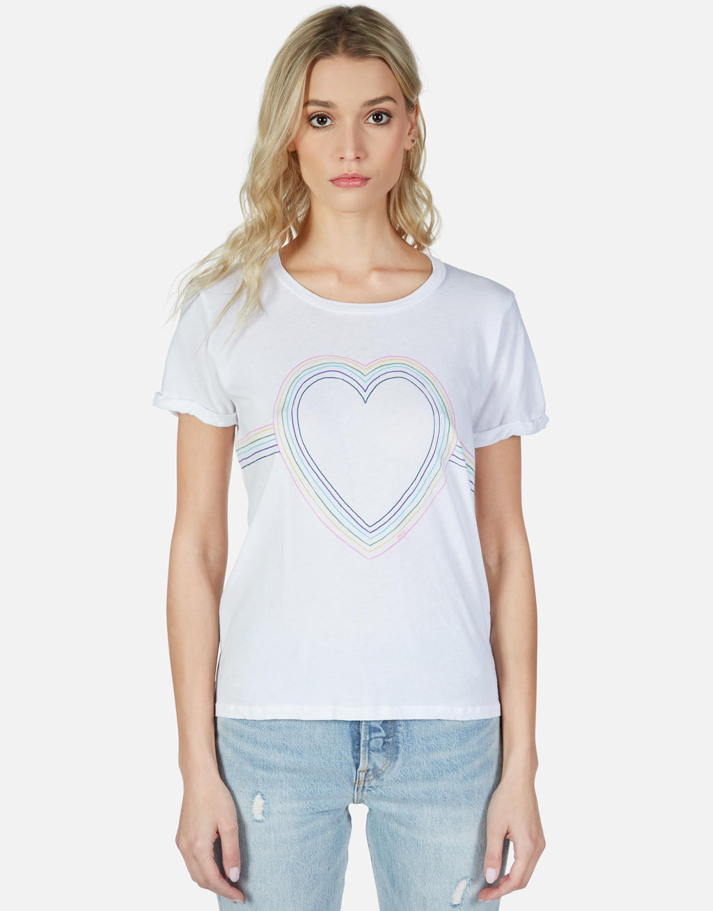 Edda Rainbow Heart Outline